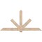 Ekena Millwork Kennewick Smooth Timber Gable Bracket, Douglas Fir, 84"W x 42"H x 5 1/2"D x 5 1/2"F, 12/12 Pitch GBW084X42X0606KEN00SDF - alternate 1